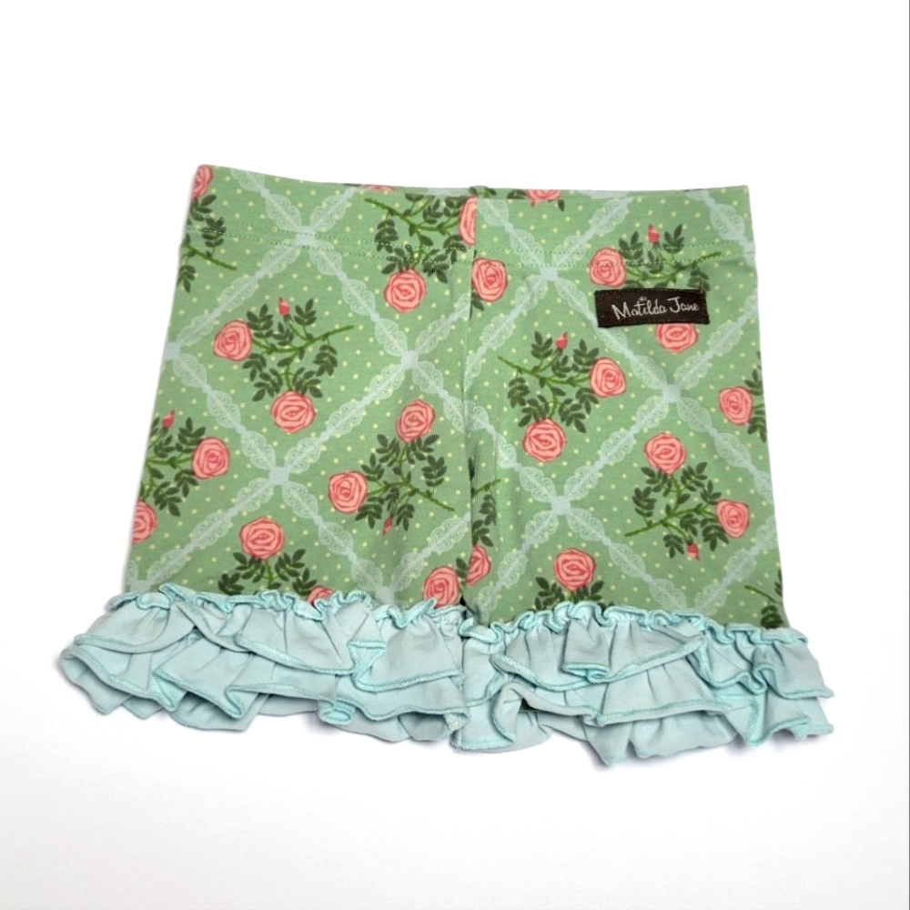 MATILDA JANE rose floral ruffle shorts size 2 - Picture 4 of 12